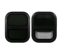 RV Window, RV Sliding with Screen 440mm H 390mm W Tinted Tempering Glass Waterproof for Motorhome Trailer