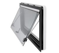 RV Window with Built-in Blackout Blind & Fly Screen, 1200x500mm Campervan Window for Caravans, Trailers, and Campers - Enhance Privacy & Comfort,500x500mm