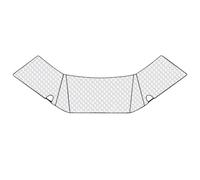 RV Windshield Sun Shade Privacy Protection Snow Ice Blocker | Anti-UV Front Motorhome Windshield Sunshade for Car, Boat, Trailer, Screen, Garage, Home, Camping, Winter, Summer, Truck