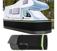 RV Winter Skirting - 80cm Tall Easy Installation with Iron Mesh Bottom - Thickened Cover for Mobile Home and Travel Trailer