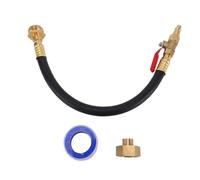 RV Winterizing Kit, Sprinkler Blowout Adapter with Shut Off Valve High Performance Brass ABS PVC Material for RV Ship Outdoor Pipeline Water Pipe 16.9 Inch