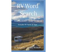RV Word Search | Large Font, Easy to Read. Includes RV Hacks and Tips: RV related Word Search Puzzles with Easy to Read, Large Font words | 6x9 inches ... and Tips | Great Gift for RV Enthusiasts