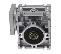 RV030 for Worm Gear Reducer for NEMA 23 Stepper Motor 14mm Output Shaft High Torque Transmission Household Appliance Component Silver(25 ratio 1)