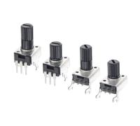RV09 Vertical Horizontal 15/20mm Shaft 1k 2k 5k 10k 20k 50k 100k 0932 Adjustable Resistor 9 Type 3Pin Seal Potentiometer 10Pcs(Vertical 20MM,100K Ohm)