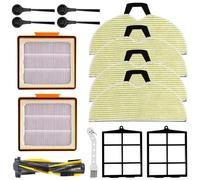 RV2001WD Replacement Mop Brush Filter Kit, Robot Vacuum Filter Replacement Parts for Shark RV2001WD, RV2002WD, RV2000WD, AV2001WD with Brushes and Filters (1)