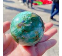 RVBLRDSE Green Moonlight Ball Crystal Decorative Stones Sphere Ornaments (Size : 60-70mm) Gemstone Stone