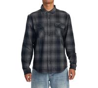 RVCA Dayshift Flannel L/S Shirt - RVCA Black
