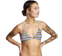 Rvca For Days Triangle Bikini Top Blue 10 Women