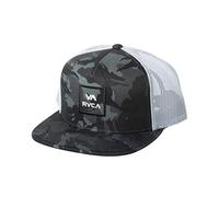 RVCA Men's Adjustable Snapback Hat, Trucker/Black CAMO, 1SZ