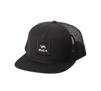 RVCA Men's Adjustable Snapback Hat, Trucker/Black/White, 1SZ