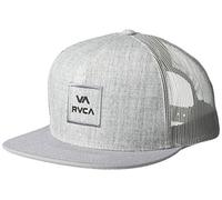 RVCA Men's Adjustable Snapback Mesh Trucker Hat Baseball Cap, Grey, One Size