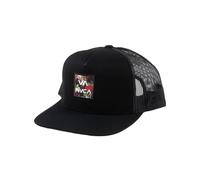 RVCA Men's Adjustable Snapback Mesh Trucker Hat, Black Floral, One size