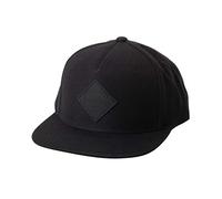 RVCA Men's Adjustable Straight Brim Snapback Hat/Black, One Size