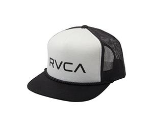 RVCA Men's Baseball Cap, Trucker/Black/White, One Size (AVYHA00392-BKW)