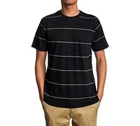 RVCA Men's Dye Short Sleeve Premium Shirt T, PTC Pigment Stripe Tee/Pirate Black, XL