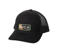 RVCA Men's Hat, Curved Trucker/Black Camo, One Size