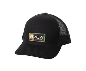 RVCA Men's Hat, Curved Trucker/Black Camo, One Size