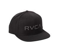 RVCA Men's Snapback Hat/Black/Charcoal, One Size