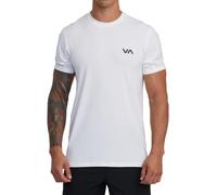 RVCA Men's Sport Vent Short Sleeve Crew Neck T-Shirt, White, Large
