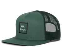 RVCA Men's Trucker, Structured Hat with Stretch Mesh Back, Adjustable Snapback Closure Baseball Cap, Balsam Green, One Size