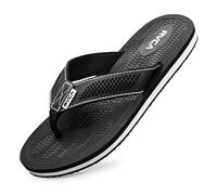 RVCA Perforated T-Bar Sandals - Breathable, Cushioned, and Durable Footwear, Black, 6 UK