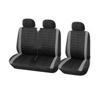 RVEVFBKBAL Car 2+1 Car Seat Covers For Fiat For Ducato For Camper For Transporter 4 T5(GRAY)