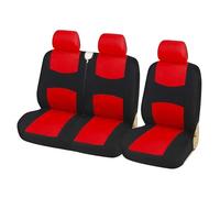 RVEVFBKBAL Car 2+1 Universal Car Seat Covers For Opel For Movano For Vivaro(RED)