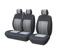RVEVFBKBAL Car For Renault For Master Universal 2 + 1 Car Seat Cover(GRAY)