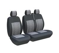 RVEVFBKBAL Car Universal 2+1 Car Seat Covers Protector For Mercedes For Sprinter For Vito(3-Seater gray)