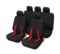 RVEVFBKBAL Car Universal Car Seat Covers Seat Protectors For Opel For Corsa D 2008(Full set Red)