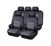 RVEVFBKBAL Car Universal Leather Car Seat Covers For Mazda 2(5 PCS Gray)