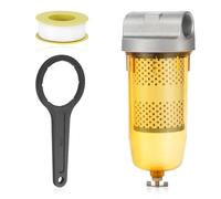 RVGIVE 496 Fuel Tank Filter Assembly Replacement for Gasoline and Diesel Water Separate 30 Micron Max 25 Gpm with Zinc 1" NPT Top Cap Replace# B10-AL.