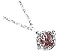 RVHAOODI 1 Ensemble collier d'aromathérapie collier pierre volcanique Jollier J pour femmes Collier d'huiles essentielles bijoux aux huiles essentielles femmes pendentif Couleur Aléatoire