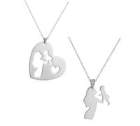 RVHAOODI 1 Ensemble De Colliers En Acier Inoxydable Pour Femmes Colliers À Chaîne Collier Avec Nom Pour Maman Pour Maman Pour Bébé Collier Pour La Fête Des