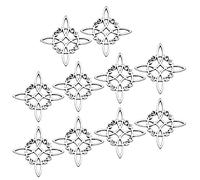 RVHAOODI 10 PCS Knot Antique Irish Knot Charm Hollow Irregular Irish Knot for Jewelry Making