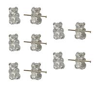 RVHAOODI 10 Pieces Bear Pendants Beads Jewelry Making Supplies
