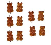 RVHAOODI 10 Pieces Bear Pendants Beads Jewelry Making Supplies