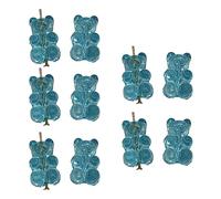 RVHAOODI 10 Pieces Bear Pendants Beads Jewelry Making Supplies