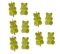 RVHAOODI 10 Pieces Bear Pendants Beads Jewelry Making Supplies