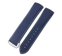 RVHAOODI 18Mm21Mm Silicone Bands Strap Blue Black Orange/Orange White Line/19Mm