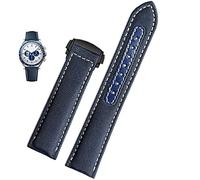 RVHAOODI 19mm 20mm Canvas Watch Strap For Omega New 300 AT150 Leather Nylon Watch Band Men Accessories Blue Black