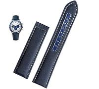 RVHAOODI 19mm 20mm Canvas Watch Strap For Omega New 300 AT150 Leather Nylon Watch Band Men Accessories Blue Black