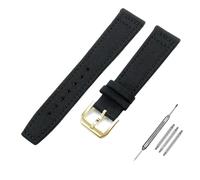 RVHAOODI 20mm 21mm 22mm Nylon Canvas Watchband for IWC PILOT Portugal PORTOFINO Fabric Watch Strap Folding Buckle Cowhide Leather Belt