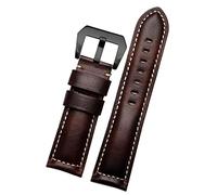 RVHAOODI 20mm 22mm 24mm 26mm Genuine Leather Retro man Watch Band for PAM111 441 cowhide Watchband Wrist Strap