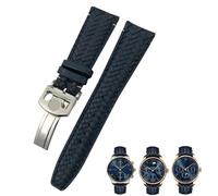 RVHAOODI 22mm 20mm 21mm Cowhide Woven Watchband Fit for Pilot's Watches Portofino IW5007 Blue Soft Leather Watch Strap