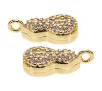 RVHAOODI 2pcs Jewelry Necklace for Earring Making Gourd Charms Bag Pendant Keychain Decor Key Hanging Adornment Craft en