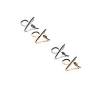 RVHAOODI 2sets Fashionable Snake Women Fashion Finger Ring Opening Design for Party Wedding Engagement 2pcs*2 jewellery