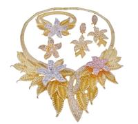 RVHAOODI 4 Pcs Bridesmaid Jewelry Sets for Womens Sparkling Earrings Ring Jewelry Sets for Brides Engagement Party Prom