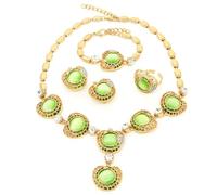 RVHAOODI 4 Pcs Jewelry Sets for Women Sparkling Earrings Ring Sets Bridesmaid Bridal Jewelry Sets for Engagement