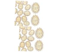 RVHAOODI 40 Pièces Bijoux En Diamant Pour Breloques Pour Décations Pour Strass En Cristal Breloques De Manucure Perles Pour Accessoires Pour